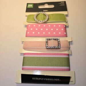 New Making Memories MM Velvet trims and rhinestone buckles! Retired